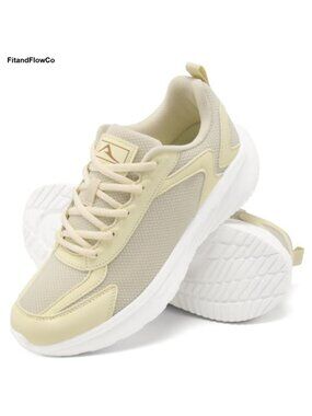 Women's Breathable Mesh Walking Sneakers Cushioned Athletic Shoes
